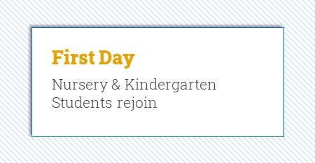 First Day – Nursery & KG