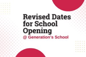 Revised Dates for School Opening