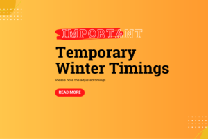 Temporary Winter Timings