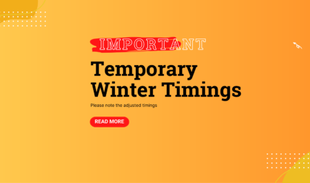 Temporary Winter Timings