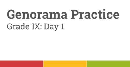Genorama practice day 1